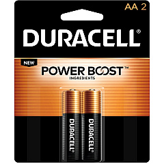 Duracell Coppertop Alkaline AA Battery 2-Packs (DURMN1500B2ZCT)