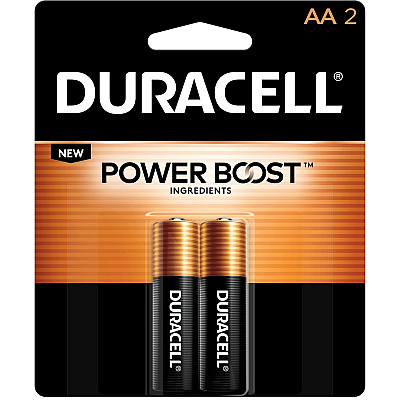 Duracell Coppertop Alkaline AA Battery 2-Packs (DURMN1500B2ZCT)