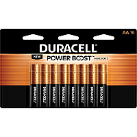 Duracell Coppertop Alkaline AA Battery 16-Packs (DURMN1500B16ZCT)