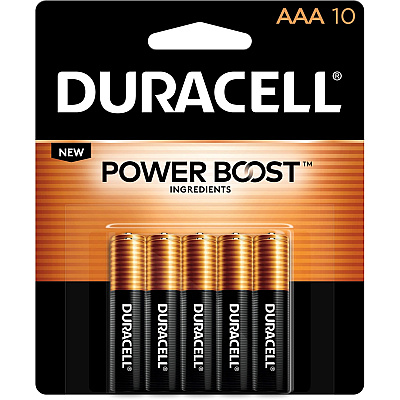 Duracell Coppertop Alkaline AAA Battery 10-Packs (DURMN2400B10ZCT)