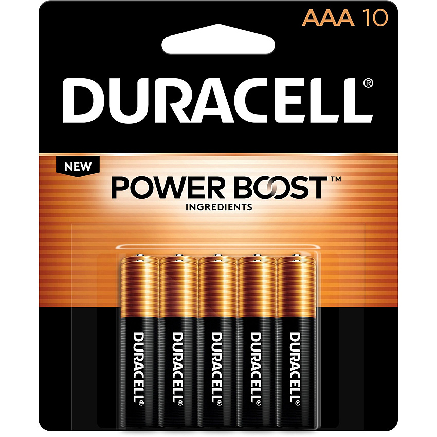 Duracell Coppertop Alkaline AAA Battery 10-Packs (DURMN2400B10ZCT)