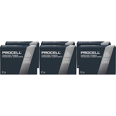 Duracell Procell Alkaline C Battery Boxes of 12 (DURPC1400CT)