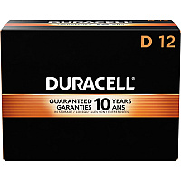 Duracell Coppertop Alkaline D Battery Boxes of 12 (DUR01301CT)