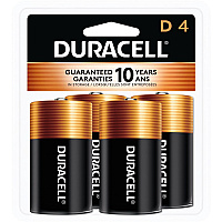 Duracell Coppertop Alkaline D Battery 4-Packs (DURMN1300R4ZCT)