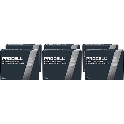 Duracell Procell Alkaline D Battery Boxes of 12 (DURPC1300CT)