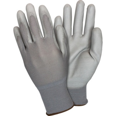 Safety Zone Coated Nylon Gray Knit Gloves (GNPUMDGYCT)