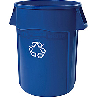 Rubbermaid Commercial Brute 44-Gallon Vented Recycling Containers (RCP264307BLUCT)