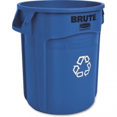 Rubbermaid Commercial Brute 20-Gallon Vented Recycling Containers (262073BLUCT)
