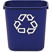 Rubbermaid Commercial 13 QT Standard Deskside Recycling Wastebaskets (RCP295573BECT)