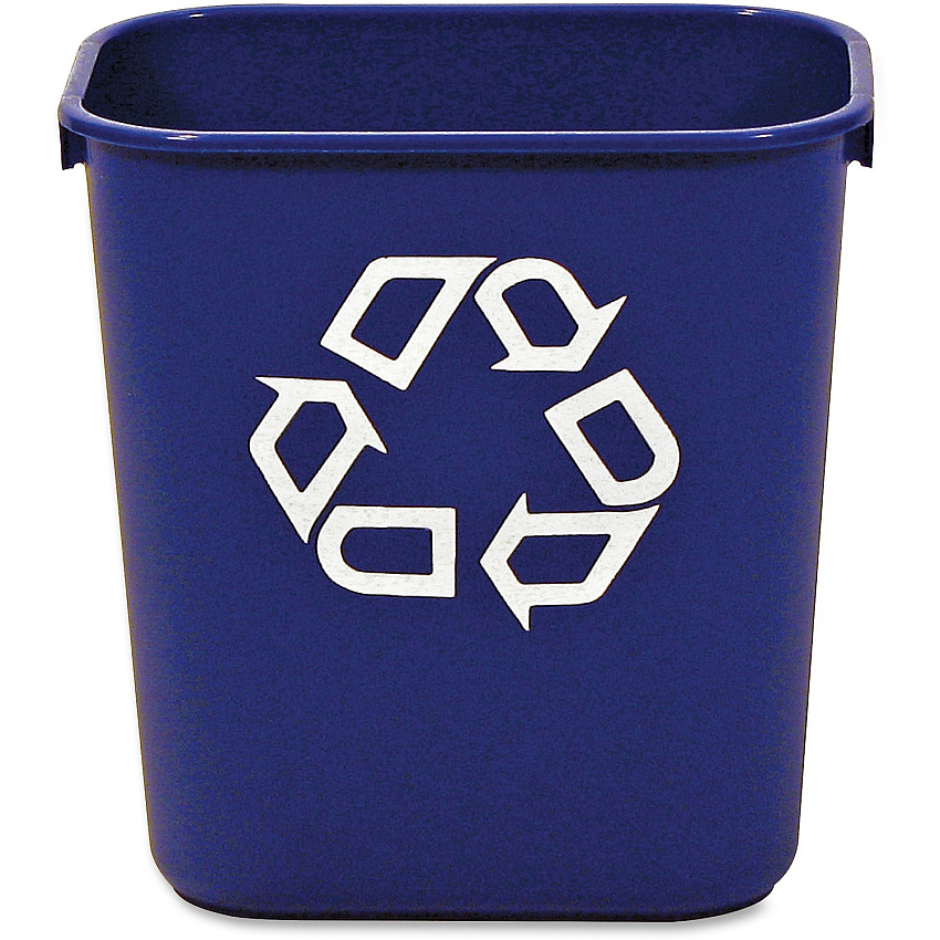 Rubbermaid Commercial 13 QT Standard Deskside Recycling Wastebaskets (RCP295573BECT)