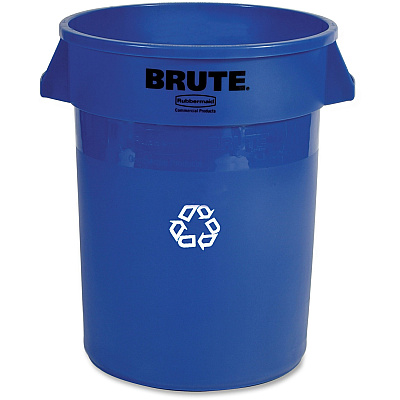 Rubbermaid Commercial Brute 32-Gallon Vented Recycling Containers (RCP263273CT)