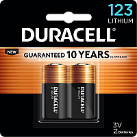 Duracell Lithium Photo Battery 2-Packs (DURDL123AB2CT)