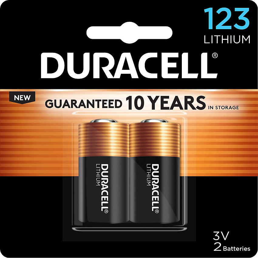 Duracell Lithium Photo Battery 2-Packs (DURDL123AB2CT)