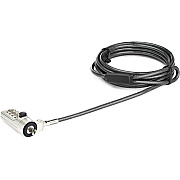 StarTech 6ft Laptop Cable Lock Combo - Wedge Slot (LTLOCKNBL)