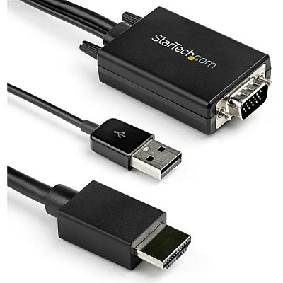 StarTech 2m Vga To Hdmi Converter Cable Adapter (VGA2HDMM2M)