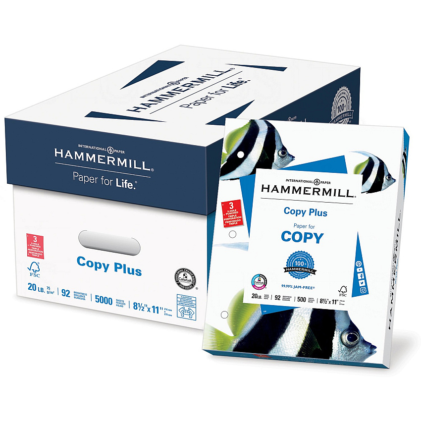 Hammermill Copy Plus 3HP Paper - White (HAM105031CT)