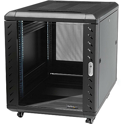 StarTech 15u 19in Mobile It Server Rack Cabinet (RK1536BKF)