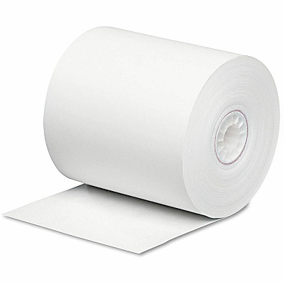 Universal Impact and Inkjet Printing Bond Paper Rolls, 0.5" Core, 3" x 165 ft, White (42300RL)