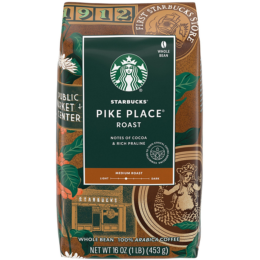 Starbucks Whole Bean Pike Place Roast Coffee (SBK12411946)