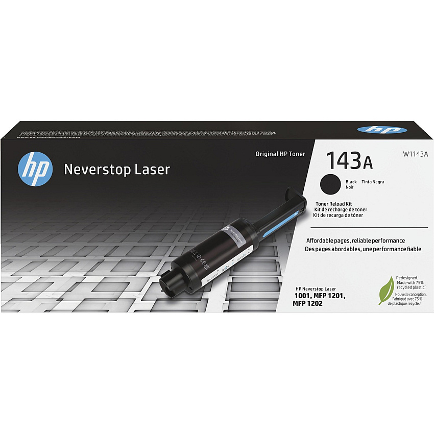 HP 143A Original Laser Toner Cartridge - Black - 1 / Carton (HEWW1143A)