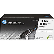 HP 143AD Original Laser Toner Cartridge - Dual Pack - Black - 2 / Pack (HEWW1143AD)