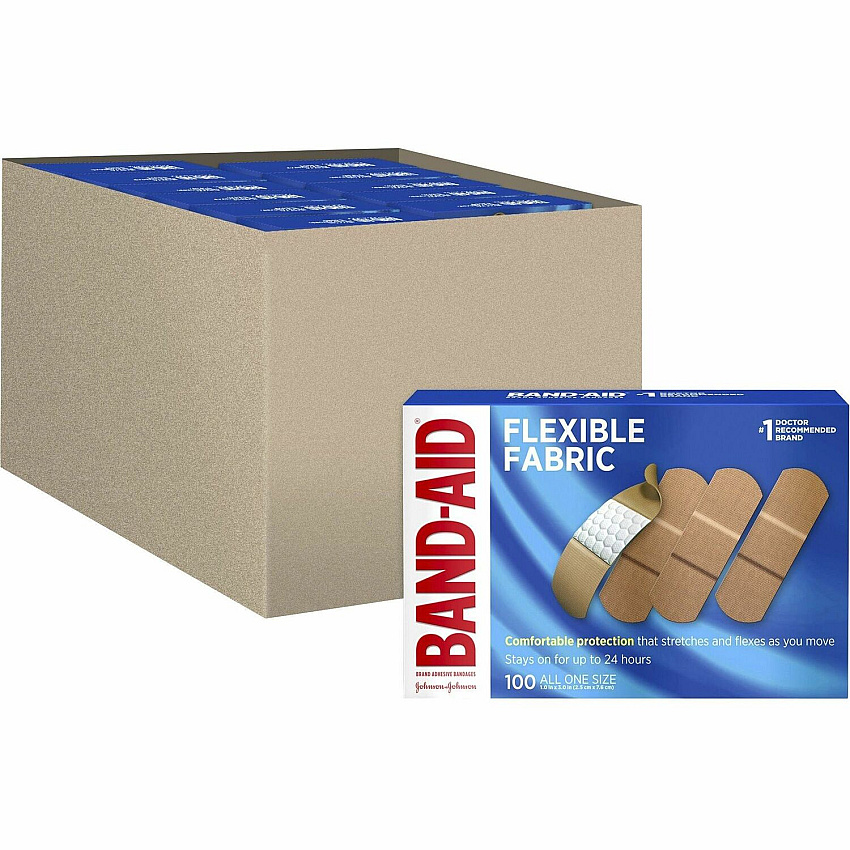 BAND-AID Flexible Fabric Adhesive Bandages (JOJ4444CT)