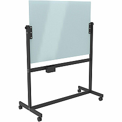 U Brands Magnetic Glass Dry Erase Board Rolling Easel (UBR2368U0001)