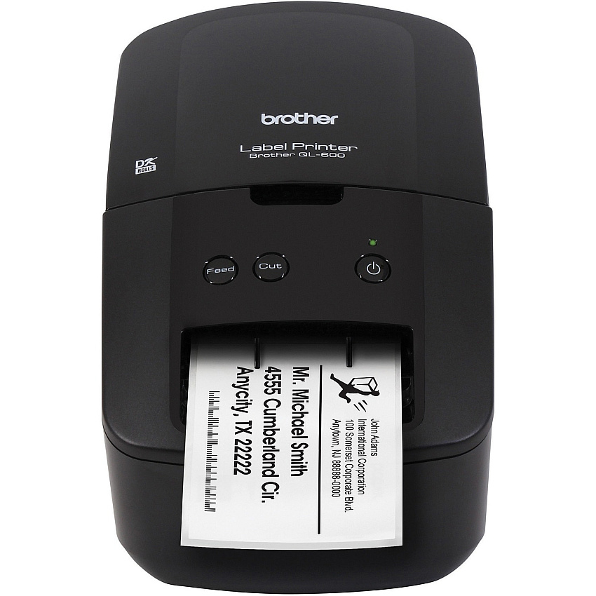 Brother QL-600 Desktop Direct Thermal Printer - Monochrome - Label Print - USB