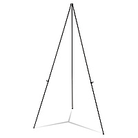 Universal Heavy-Duty Instant Setup Foldaway Easel, Adjusts 25" to 63" High, Aluminum, Black (UNV43027)