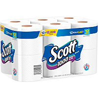 Scott 1000 1-ply 12Roll Bath Tissue (KCC10060)