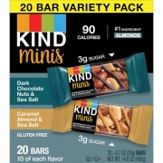 KIND Dark Chocolate Nuts & Sea Salt/Caramel Almond & Sea Salt Minis 20ct (27964)