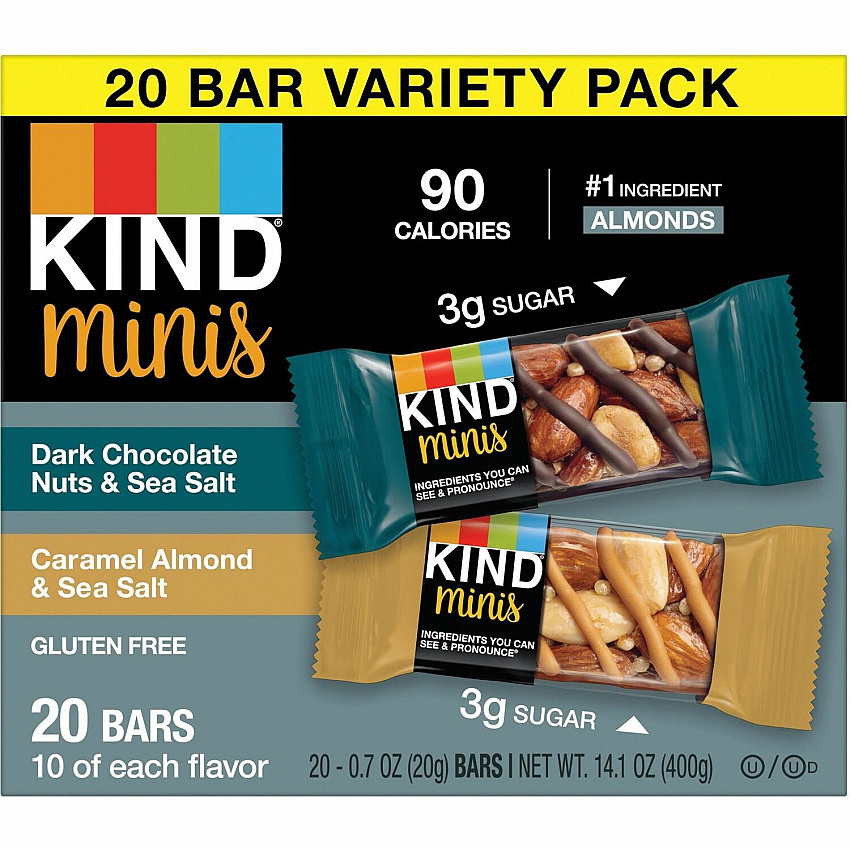 KIND Minis Nuts & Sea Salt Nut Bars Variety (KND27964)