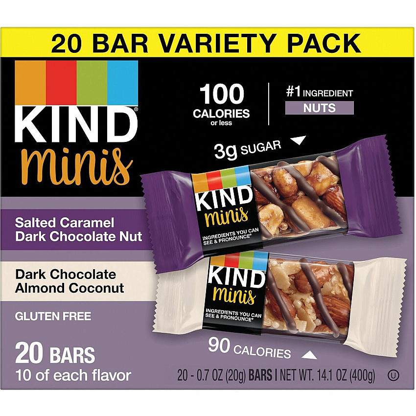KIND Minis Dark Chocolate Nut Bars Variety (KND27970)