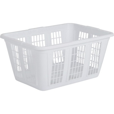 Rubbermaid Plastic Laundry Basket (296585WHICT)