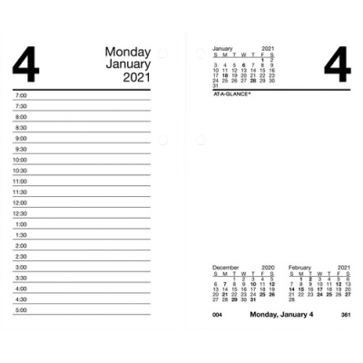 AT-A-GLANCE Daily Calendar Pocket Refill (E7175021)