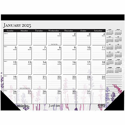 House of Doolittle Wild Flower Monthly Desk Pad (HOD197)