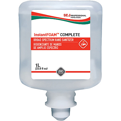 SC Johnson InstantFOAM COMPLETE PURE 1 L Refill Fragrance-Free Alcohol Hand Sanitizer (6/Carton) (SJNIFC1L)