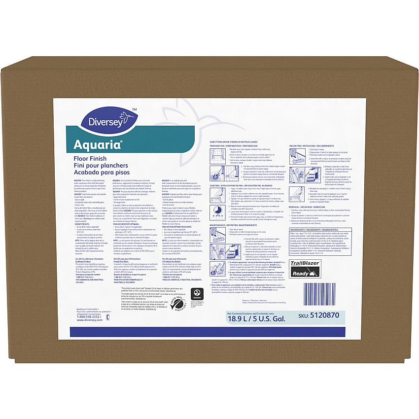 Diversey Aquaria Floor Finish (DVO5120870)