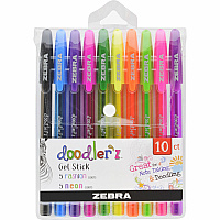 Zebra Doodler'z Gel Stick Pen Set (ZEB41810)