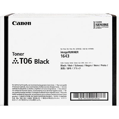 Canon T06 Original Laser Toner Cartridge - Black - 1 Each