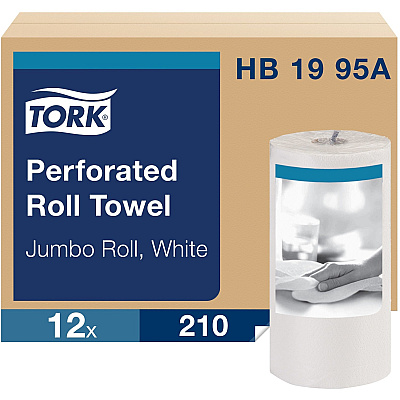 Tork Jumbo Perforated Roll Towel White (TRKHB1995A)
