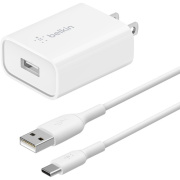Belkin BOOST&uarr;CHARGE  USB-A Wall Charger 18W with Quick Charge 3.0 (WCA001DQWH)