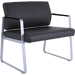 Lorell Healthcare Reception Big & Tall Sled Base Guest Chair (LLR66997)