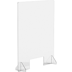 Lorell Social Distancing Barrier w/Pass-Through Cutout (LLR55683)