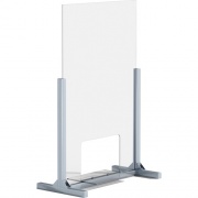 Lorell Removable Shelf Glass Protective Screen (55670)