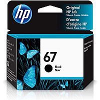 HP 67 Original Standard Yield Inkjet Ink Cartridge - Black - 1 Each (HEW3YM56AN)