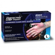 Protected Chef Disposable Powdered Vinyl Gloves (8960L)