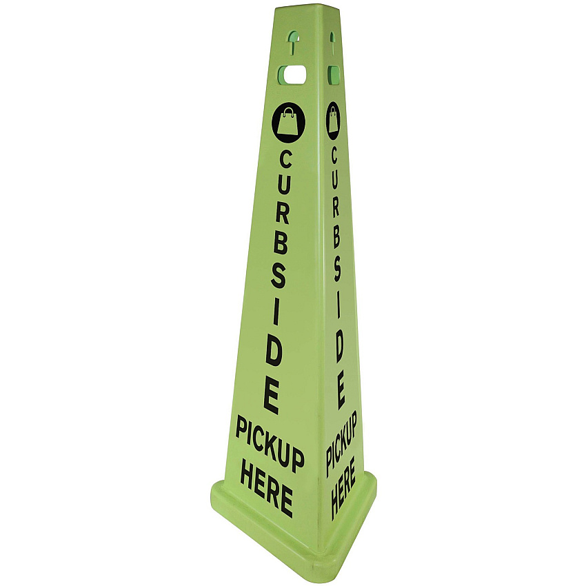 Impact TriVu 3-sided Curbside Pickup Safety Sign (IMP9140PU)