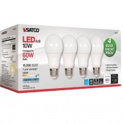 Satco 10W A19 LED 5000K Light Bulbs (S28563)