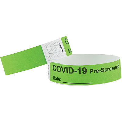 Advantus COVID Prescreened Tyvek Wristbands (AVT76097)